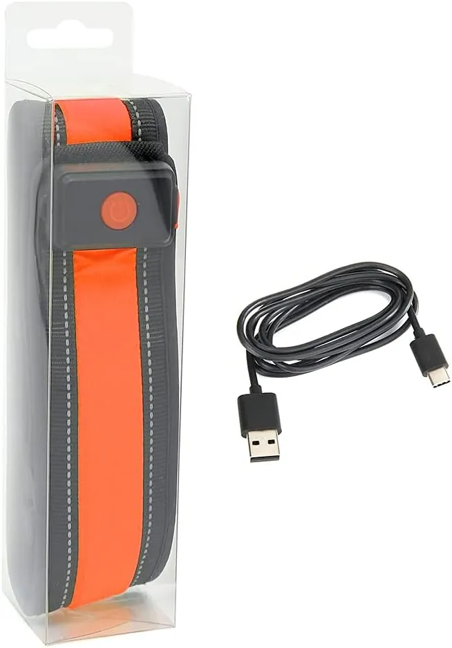 BSEEN LED Running Waist Belt - USB Rechargeable Reflective Glowing LED Waistband, Flashing Safety Light Belt for Runners, Joggers, Walkers, Pet Owners, Cyclists