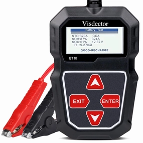 BT10 Car Battery Tester 12V 100-2000 CCA Digital Battery Load Tester, Automotive Alternator Starter Tester, Auto Battery Analyzer for Car, SUV, Light Truck, Boat