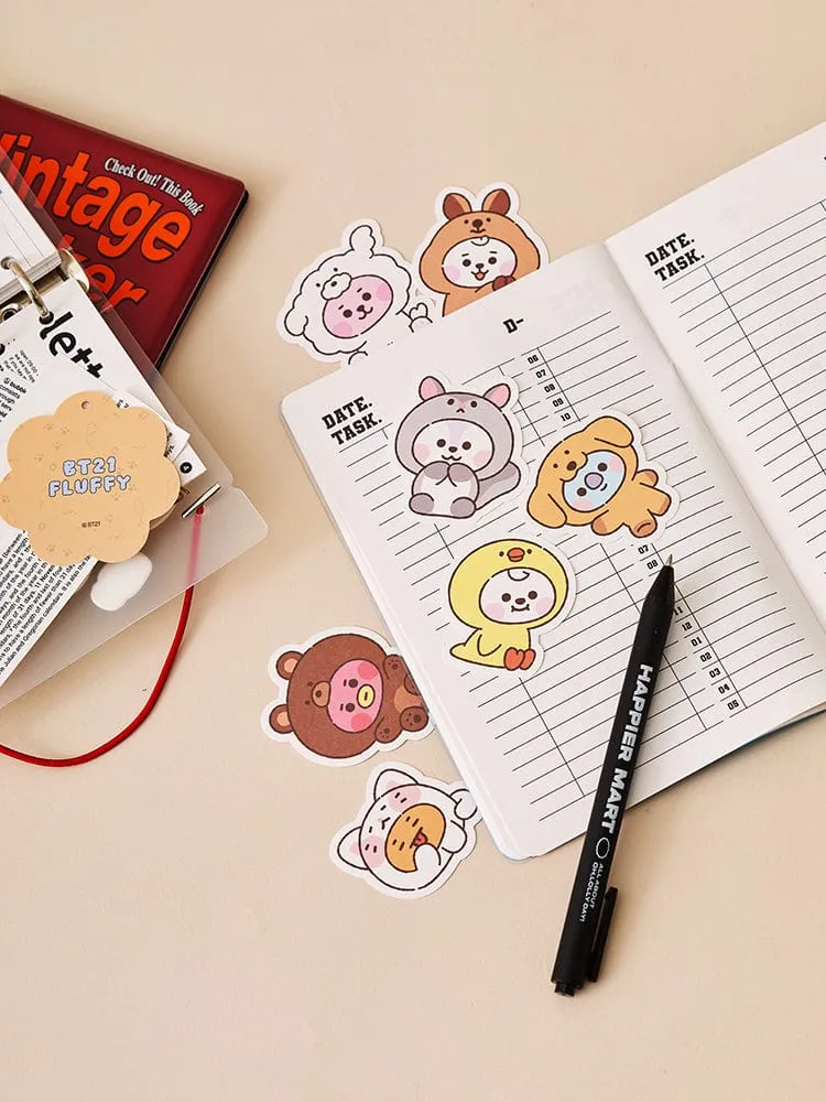 BT21 BABY 플러피 스티커팩 세트 7개입