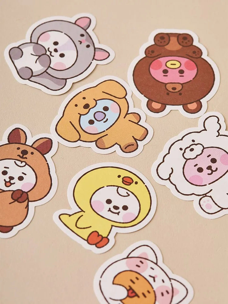 BT21 BABY 플러피 스티커팩 세트 7개입