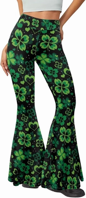 Bulopur Women High Waisted Yoga Flare Pants Bootcut Leggings Pants Workout Trousers Wide Leg Sweatpants