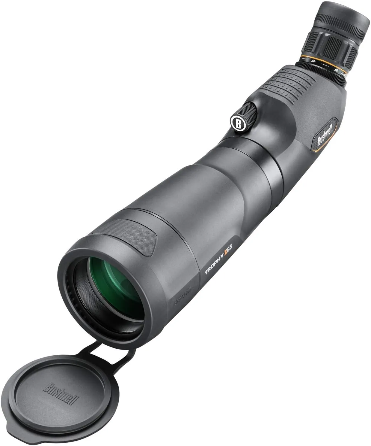Bushnell Trophy Xtreme 20-60x65mm Spotting Scope, 45 Degree Angled Scope for Target Shooting, Bird Watching and Hunting