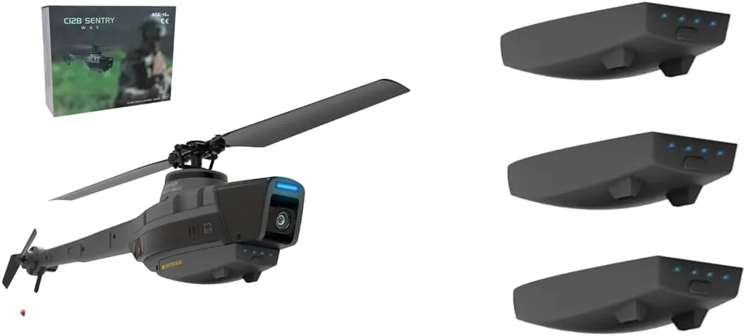 C128 RC Helicopter for Adults 2.4G 6CH Remote Control Helicopter Outdoor RC Aircraft Flying Model RTF Version Creative Gifts