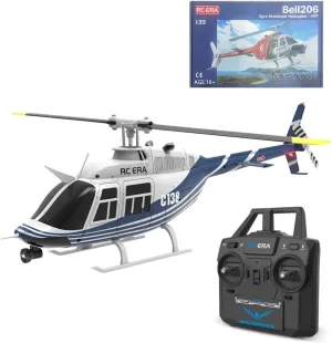 C138 RC Helicopter for Adults, 1/33 Scale 2.4G 6CH Remote Control Helicopter, Outdoor RC Aircraft Flying Model, RTF Version Creative Gifts