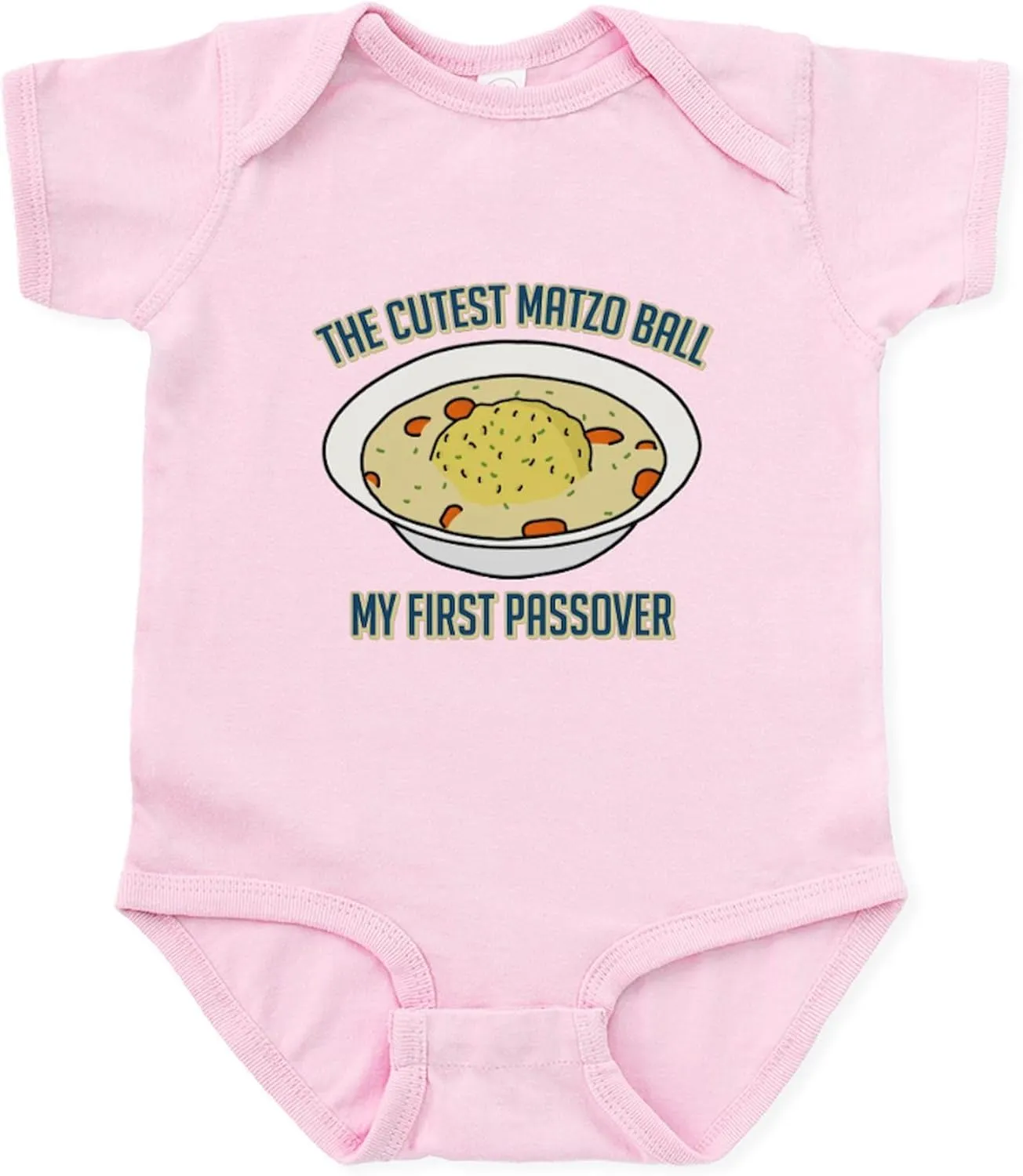 CafePress Matzo Ball My First Passover Baby Light Bodysuit Cute Infant Bodysuit Baby Romper