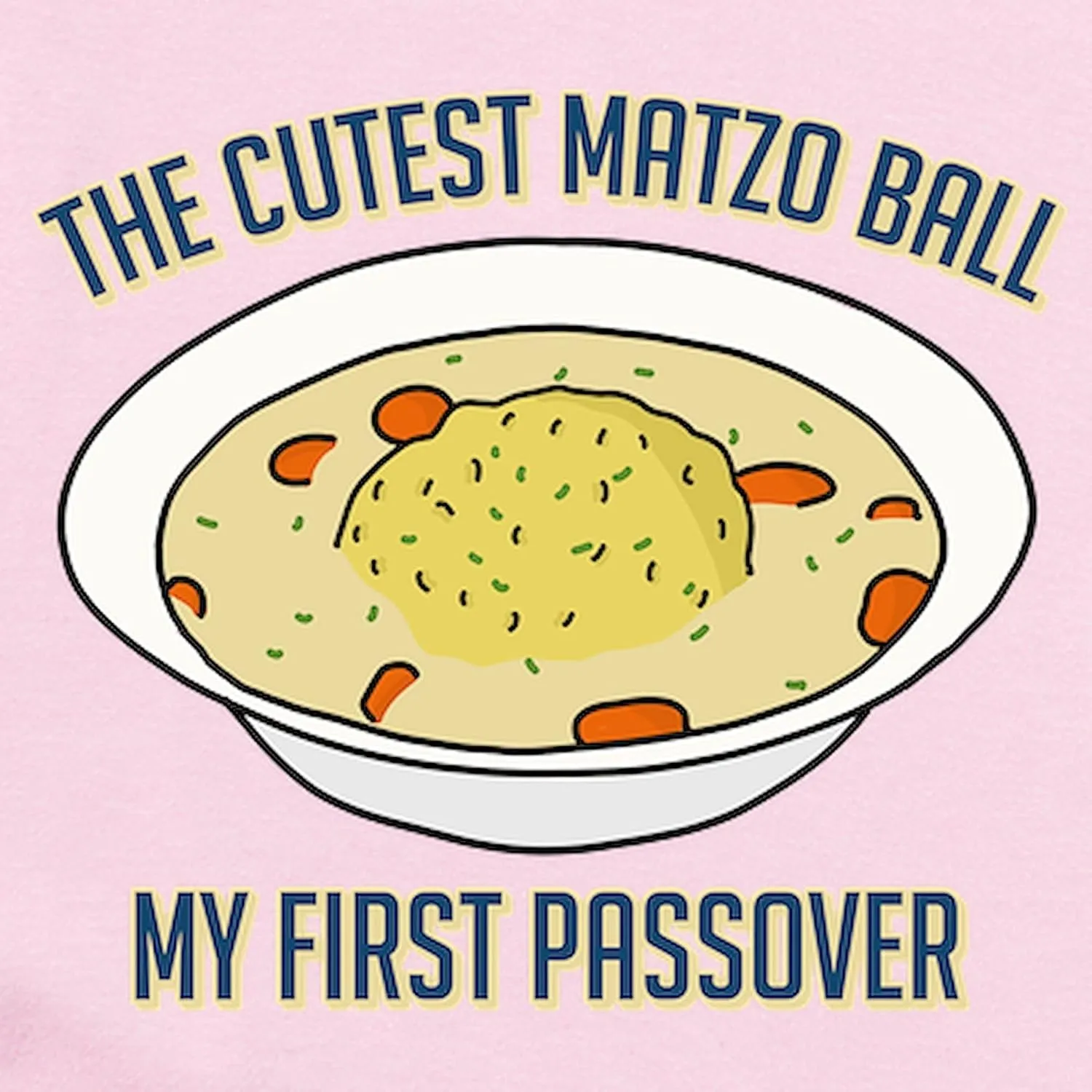 CafePress Matzo Ball My First Passover Baby Light Bodysuit Cute Infant Bodysuit Baby Romper