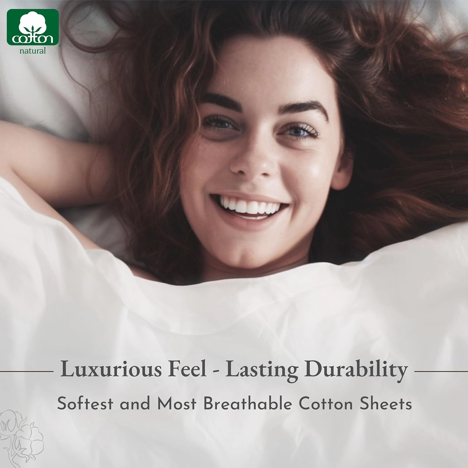 California Design Den Queen Sheet Set - 400 Thread Count Sateen, Natural 100% Cotton Sheet Set Queen Size, Deep Pocket Cooling and Durable Bedding - Taupish-Sage Crosshatch