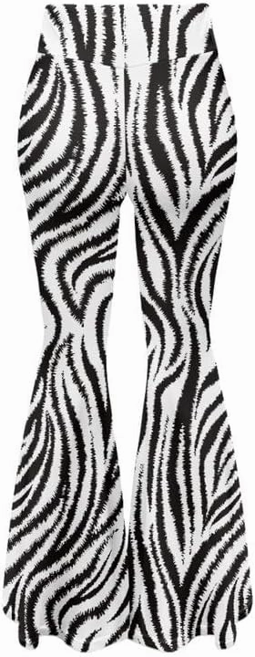 Camo Flared Leggings for High Waist Tummy Control, Women's Yoga Pants, Female Soft Lounge Pants for Sports Gym