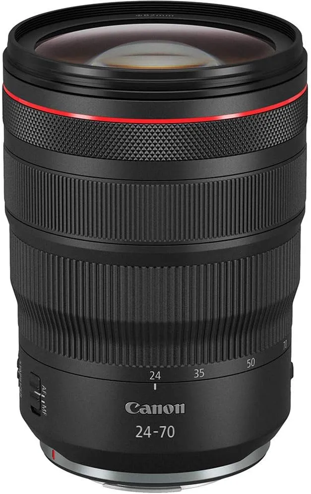 Canon RF24-70mm F2.8 L is USM Lens, Standard Zoom Lens, Compatible with EOS R Series Mirrorless Cameras, Black