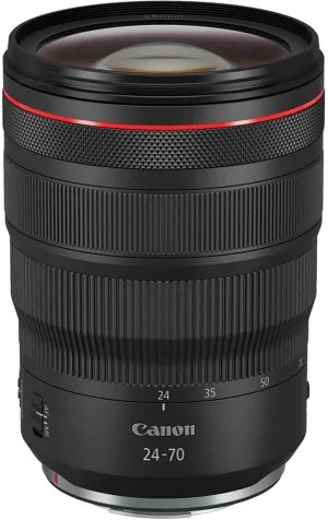 Canon RF24-70mm F2.8 L is USM Lens, Standard Zoom Lens, Compatible with EOS R Series Mirrorless Cameras, Black