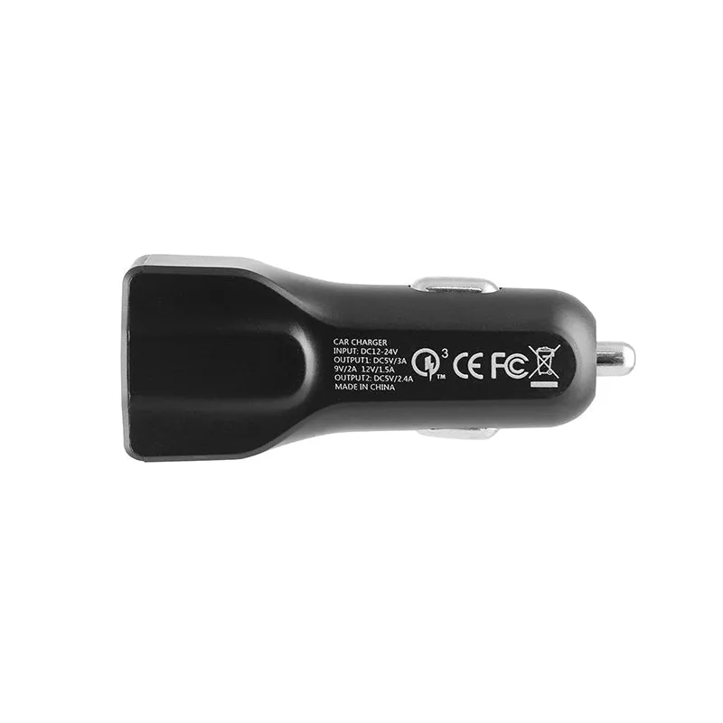 Car Charger with Quick Charge 3.0 and USB A Ports