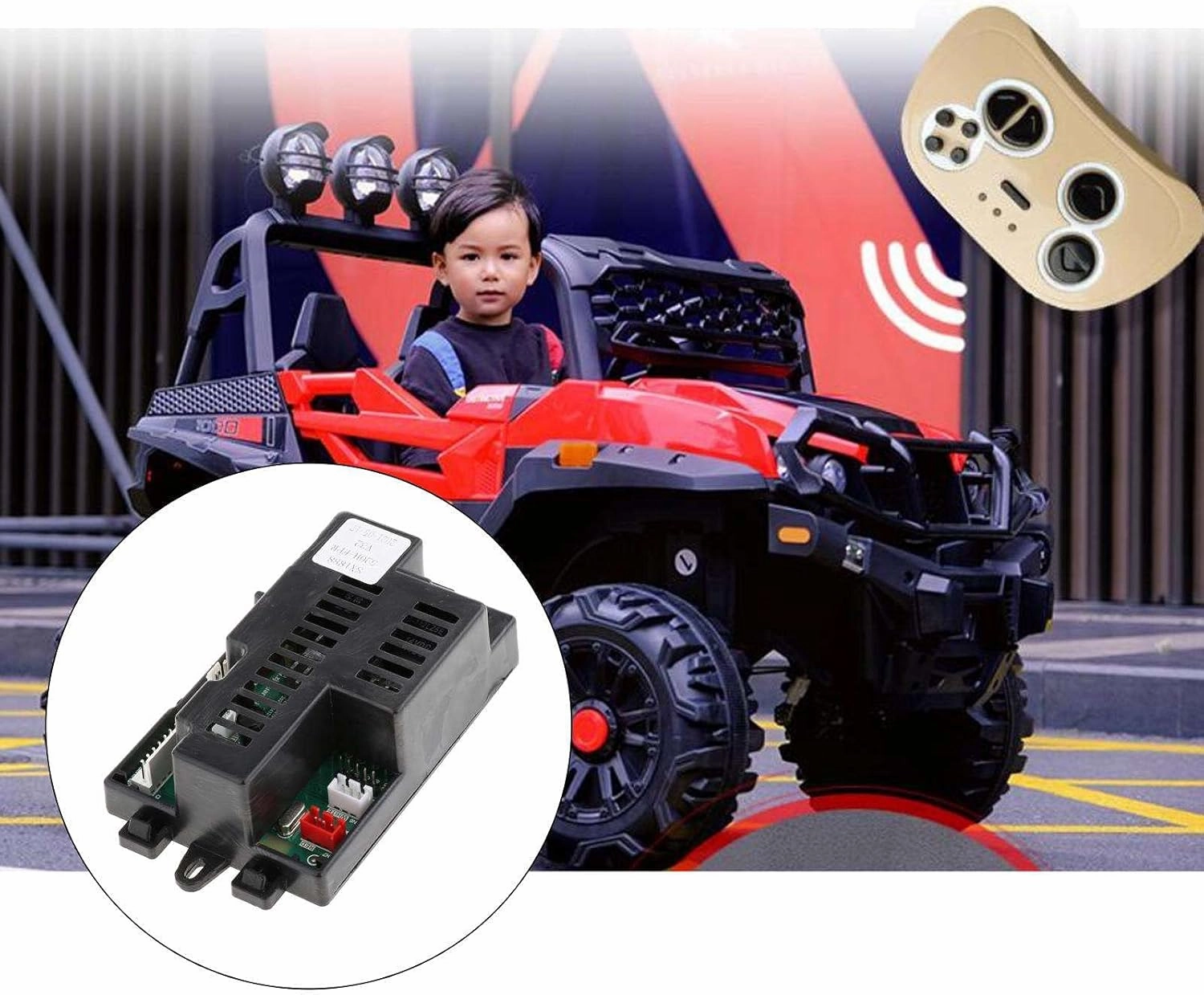Car Bluetooth Controller RC Control Receiver 2.4G 12V for Ride Replacement Parts Accessory - Controller 1(Sx1888 Receiver)