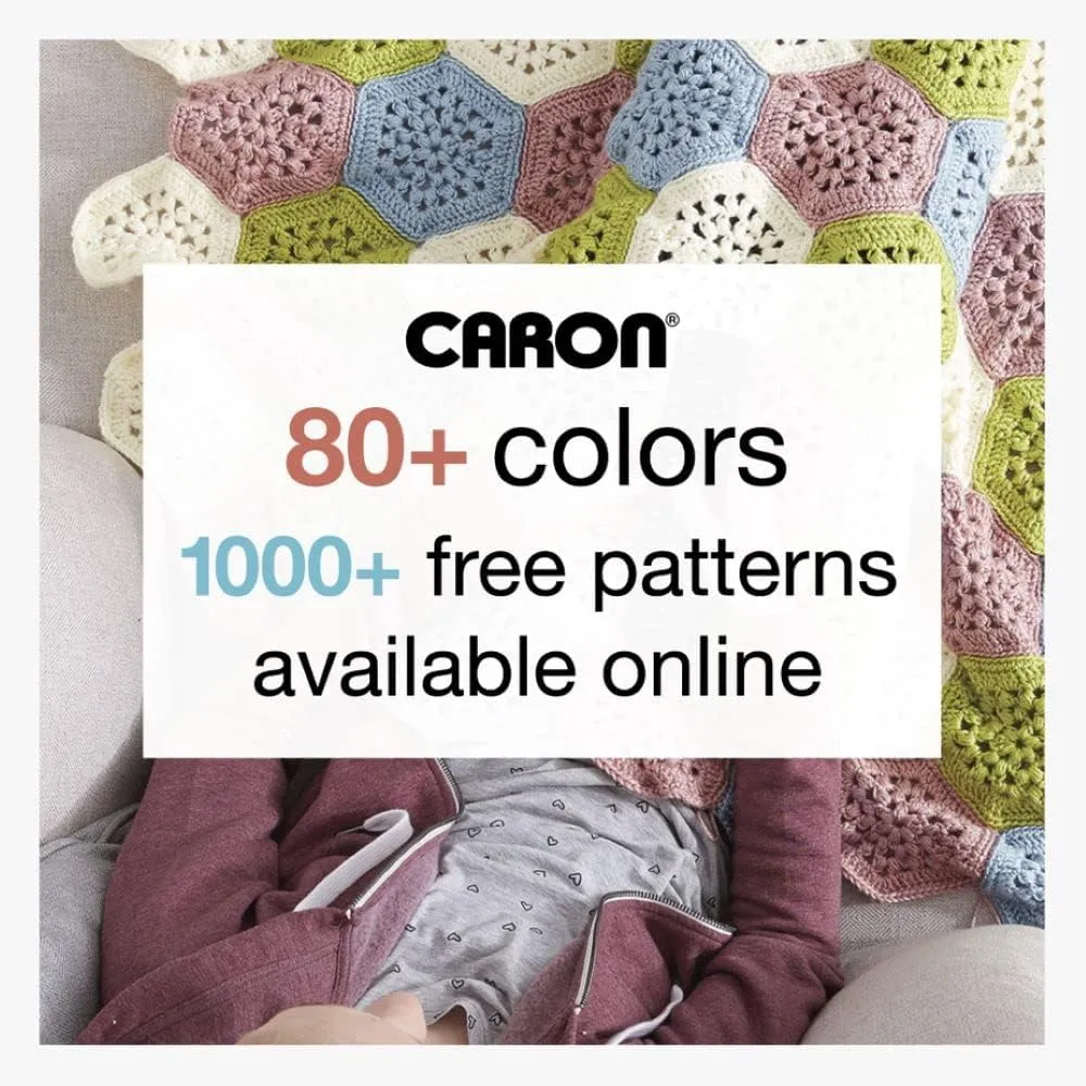 Caron Simply Soft Party Snow Sparkle Yarn - 3 Pack of 85g/3oz - Acrylic - 4 Medium (Worsted) - 164 Yards - Knitting/Crochet