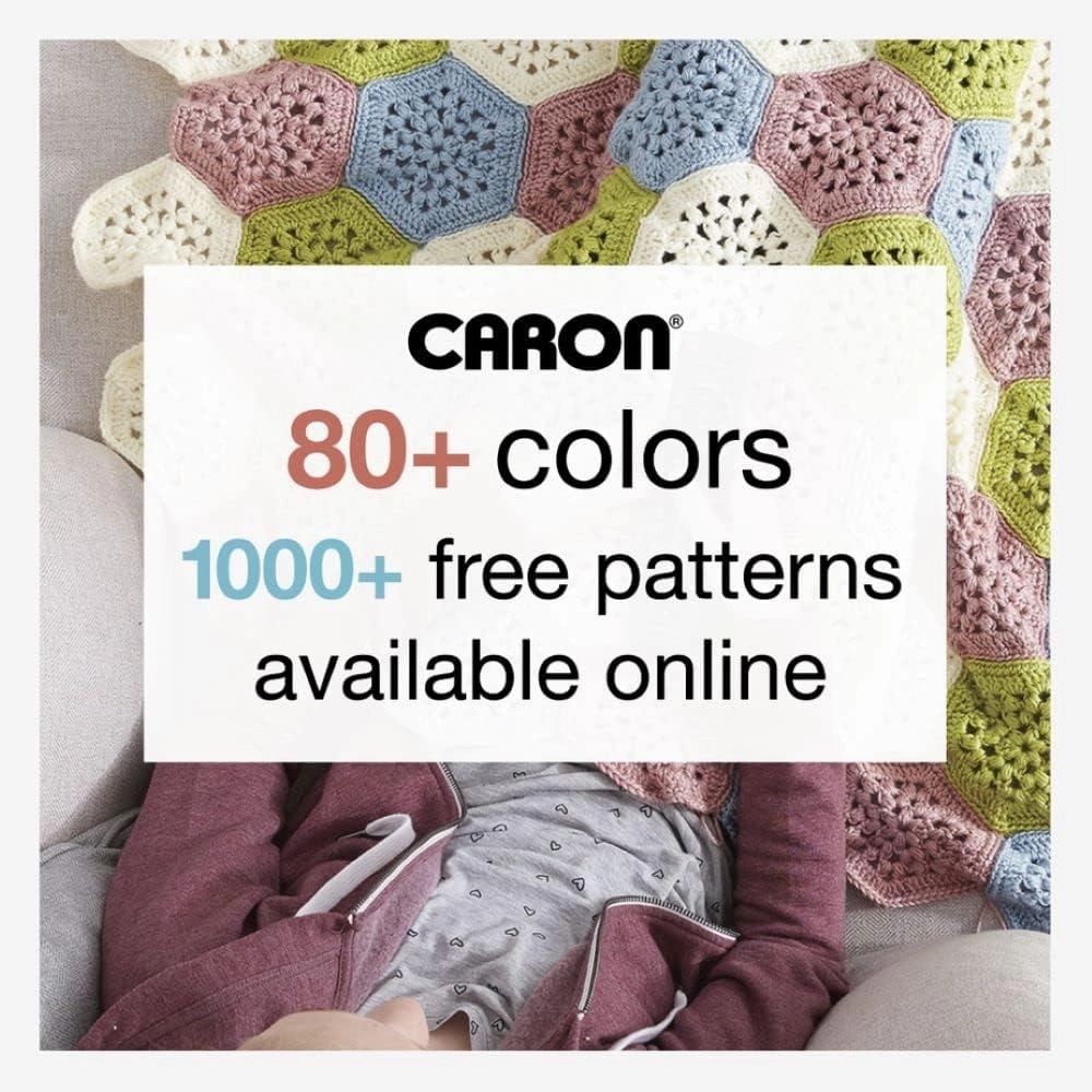 Caron Simply Soft Party Snow Sparkle Yarn - 3 Pack of 85g/3oz - Acrylic - 4 Medium (Worsted) - 164 Yards - Knitting/Crochet