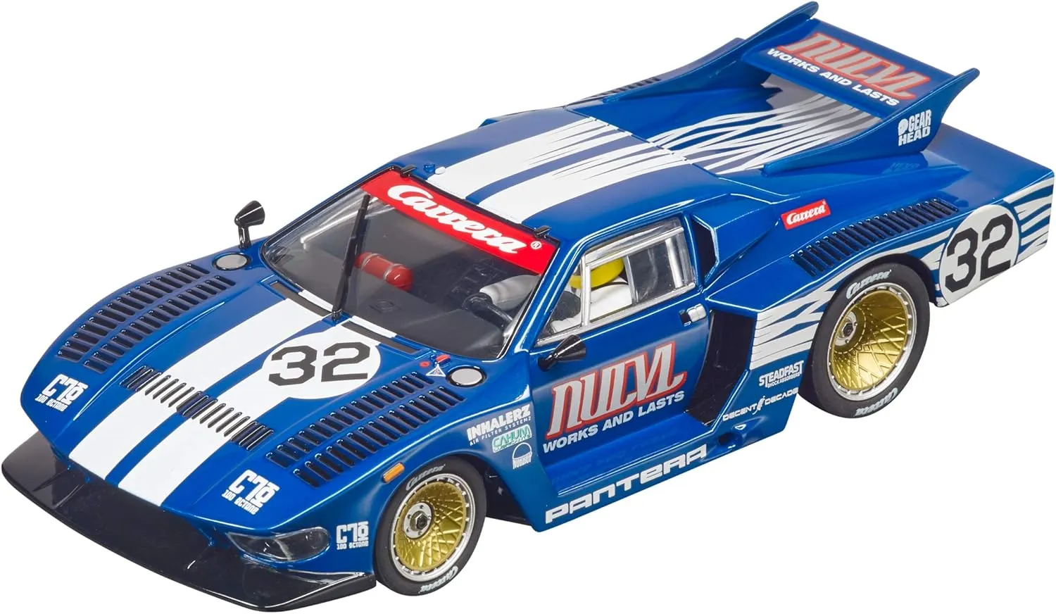 Carrera 27671 De Tomaso Pantera No.32 1:32 Scale Analog Slot Car Racing Vehicle Evolution Slot Car Race Tracks