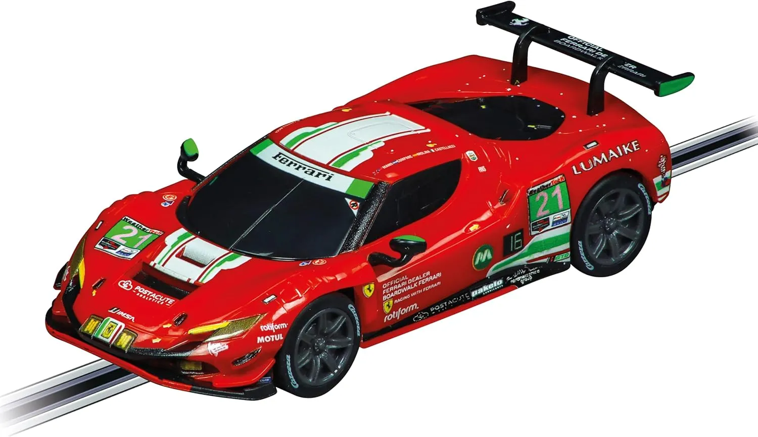 Carrera GO Electric Powered Slot Car Racing Kids Toy Race Track Set 1:43 Scale, Ferrari Power Racing