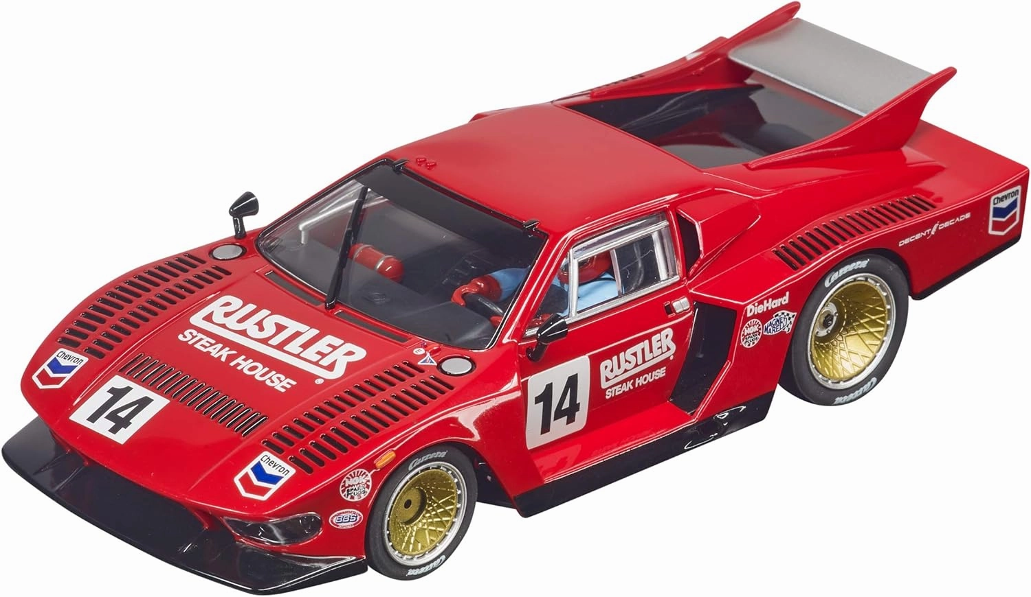 Carrera 27672 De Tomaso Pantera No.14 1:32 Scale Analog Slot Car Racing Vehicle Evolution Slot Car Race Tracks