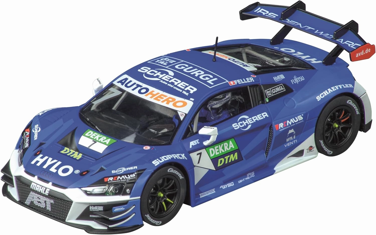 Carrera 27732 Audi R8 LMS GT3 Evo II Team ABT Sportsline No.7 DTM 2022 1:32 Scale Analog Slot Car Racing Vehicle Evolution Slot Car Race Tracks