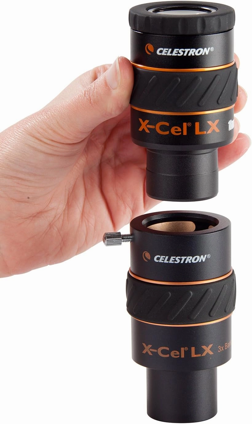 Celestron 93428 1.25 Inch X-Cel LX 3X Barlow Lens, Black