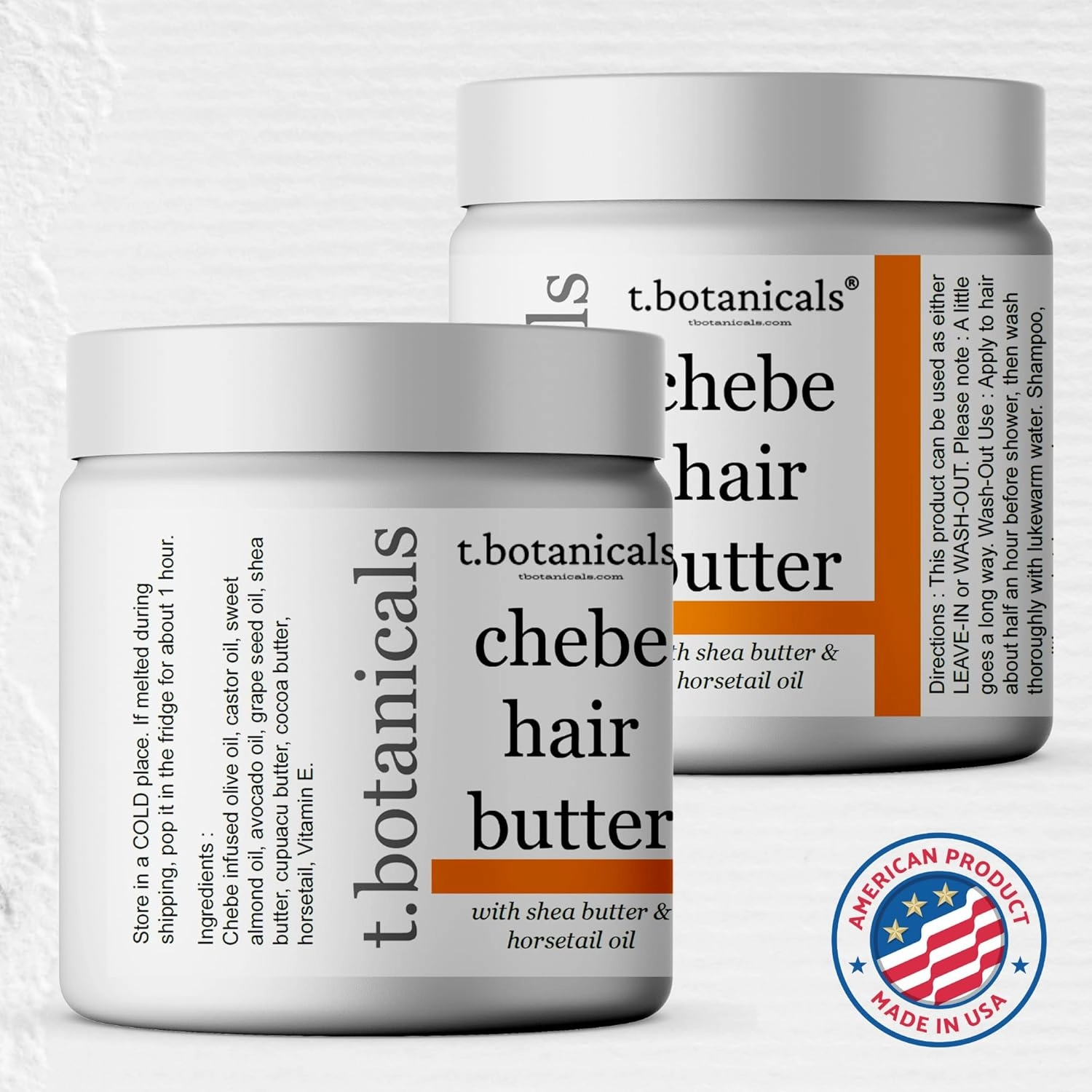 Chebe Hair Oil and Butter Set - All Natural, Lavender Scent, For Thick, Coarse Hair, Promotes Hydration and Growth, Creamy Solid, Adult Use