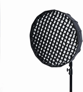 Cheetah Stand QSB-26 (Paul C. Buff) w/Egg Crate Grid and Quick Release Umbrella Style Softbox - Compatible with Bowens, Godox, Profoto, Alienbees, Glow, Elinchrom, Flashpoint Strobes