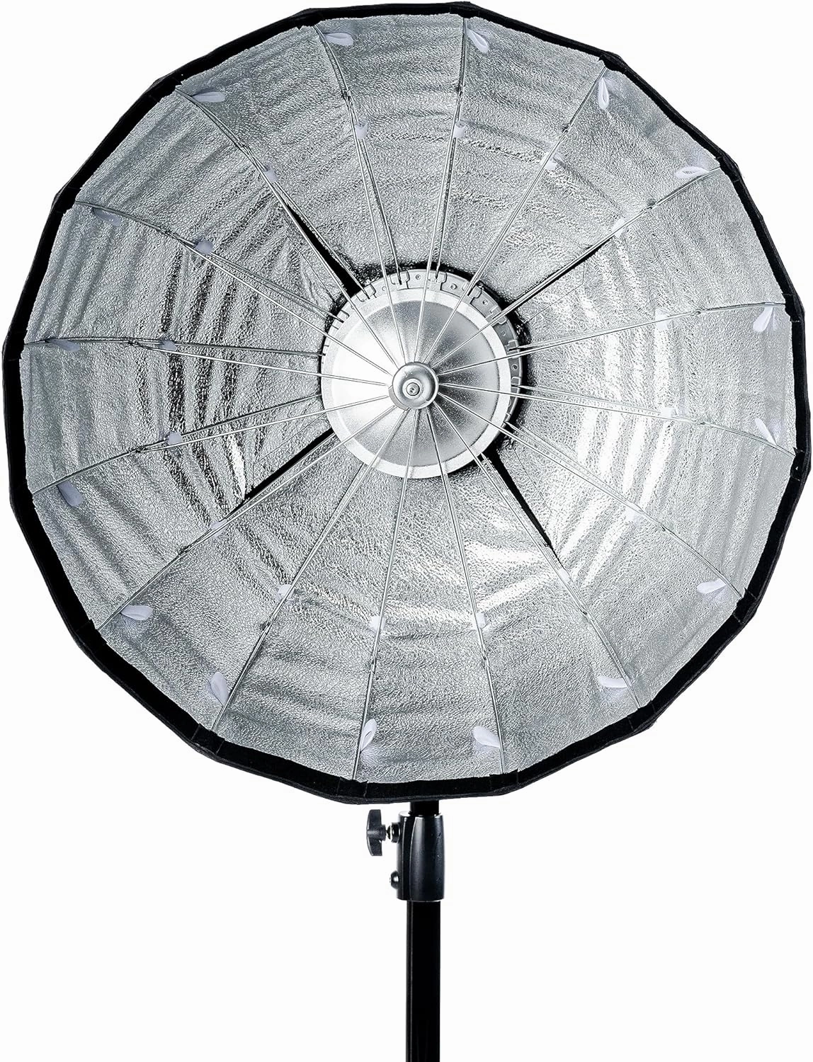 Cheetah Stand QSB-26 (Profoto Screw Type) w/Egg Crate Grid and Quick Release Umbrella Style Softbox - Compatible with Bowens, Godox, Profoto, Alienbees, Glow, Elinchrom, Flashpoint Strobes