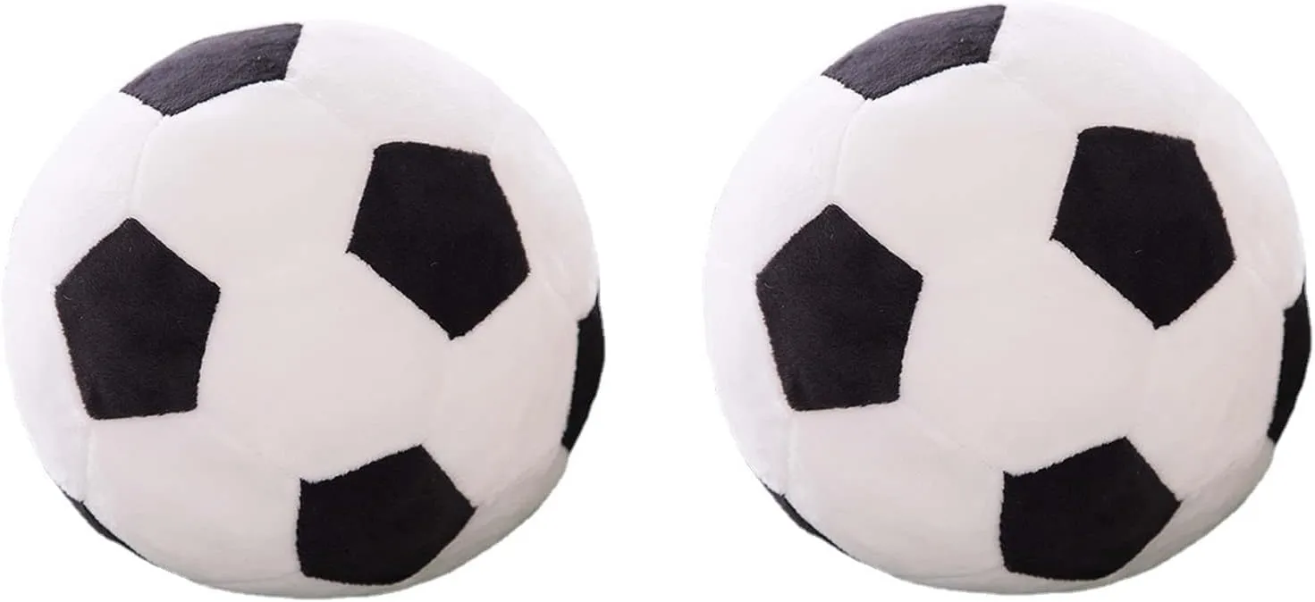 CHELEI2019 2PCS 9" Plush Soccer Ball Pillow Soft Stuffed Animal Football Boys Toddler Toy Gifts