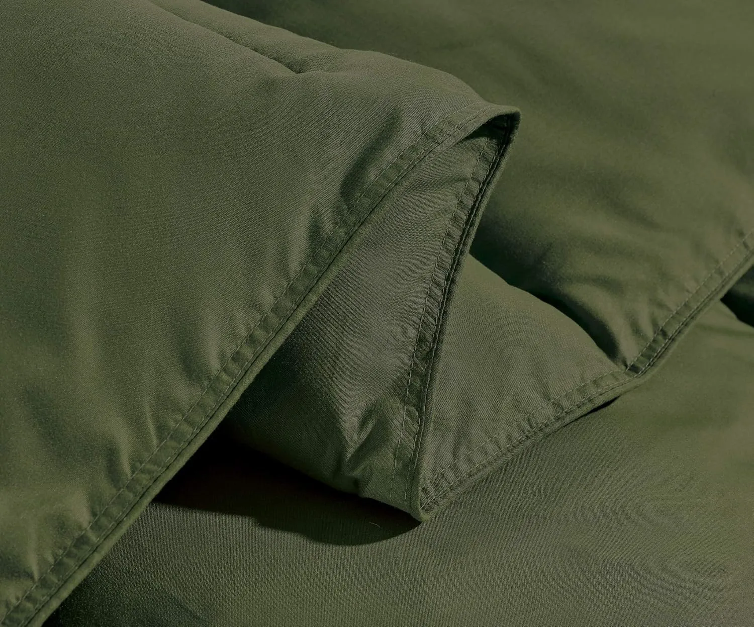 Chezmoi Collection 3-Piece Down Alternative Comforter Set (Oversized King, Cypress Green)