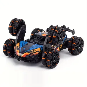 Children's Remote Control Car Six-wheel Drift Stunt Climbing Deformation Car El