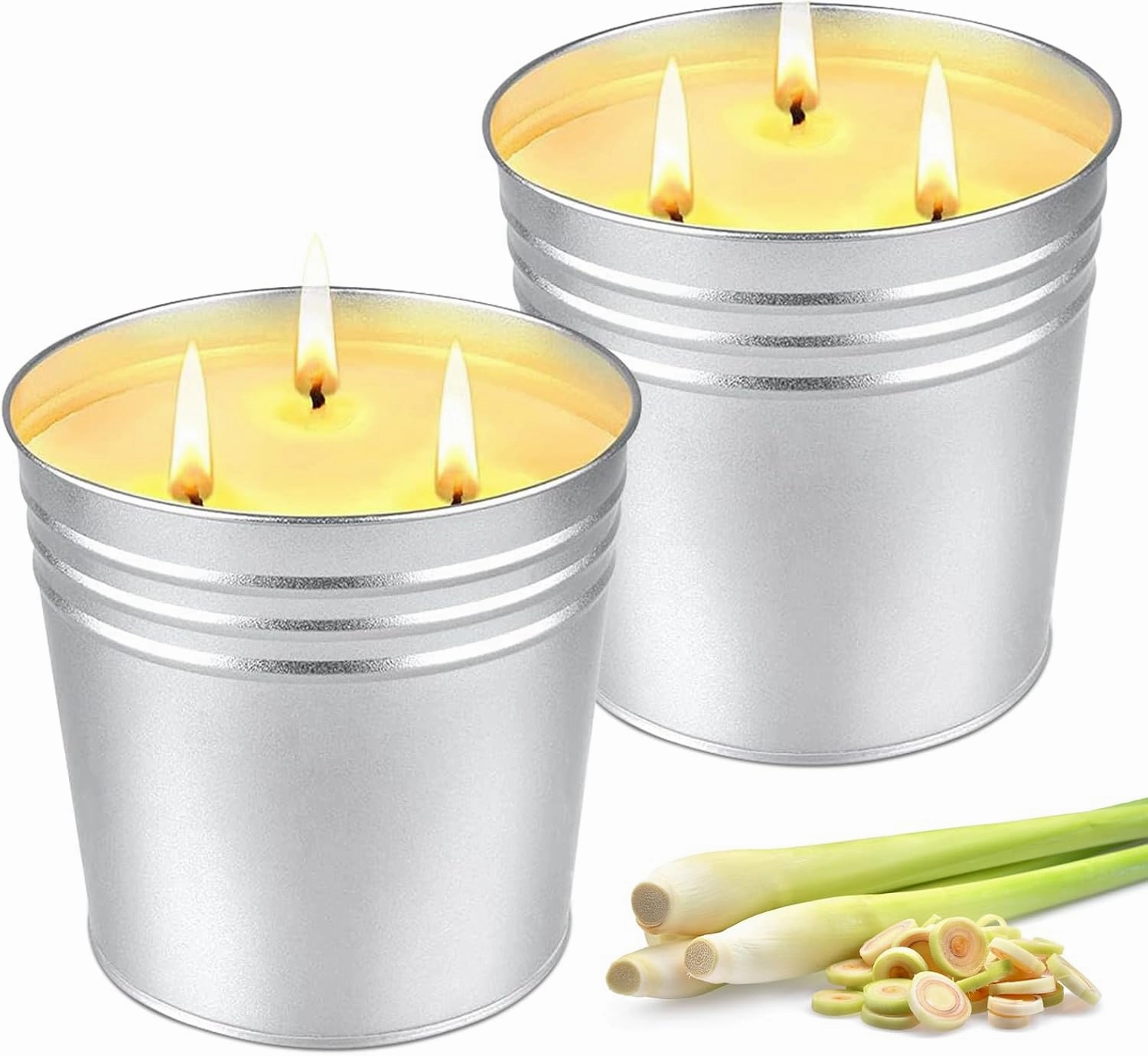 Citronella Candles Outdoor, Large 34oz Citronella Candle for Home Patio, 3 Wicks Natural Soy Candle for Summer, 200 Hours Long Lasting Burn Outside Candles for Garden, Yard Balcony, Summer Camping