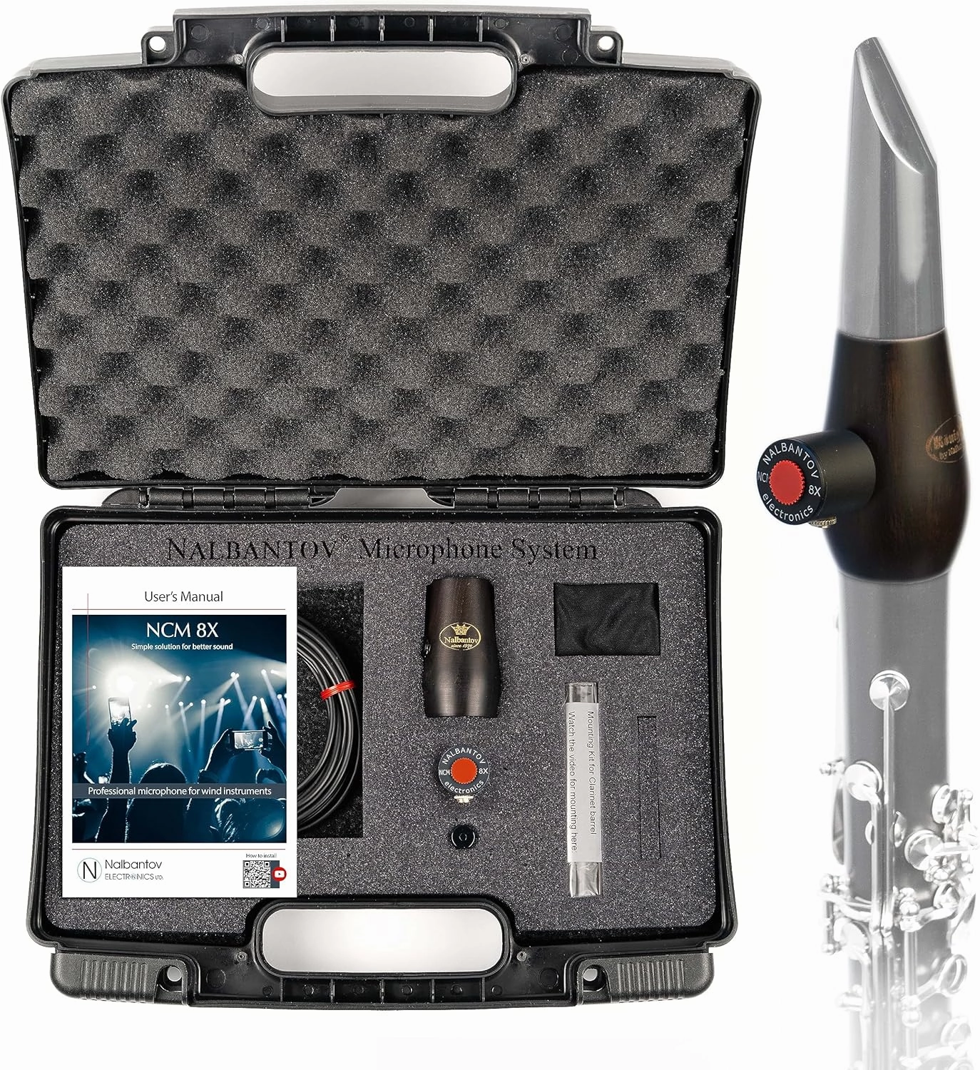 Clarinet Microphone NCM 8X SC Set   NK4 for Buffet Crampon B12