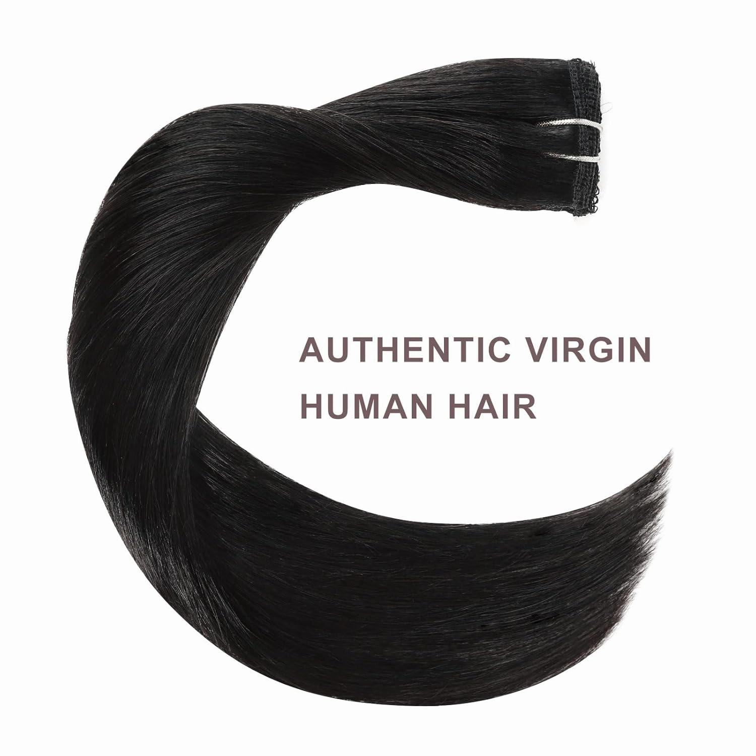 clip in Hair Extensions Natural Black Real Human Hair 14inch 30g 5pcs to add volume Remy Human Hair Extensions