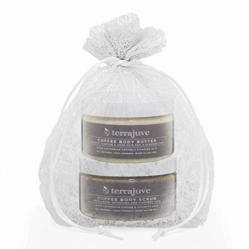 Coffee Scrub & Body Cream Set - Exfoliate, Hydrate, & Revitalize Skin with Colombian Coffee, Shea Butter, Hempseed Oil - All Natural & Organic - Made in USA - Perfect Skincare Gift
