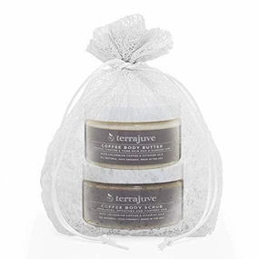 Coffee Scrub & Body Cream Set - Exfoliate, Hydrate, & Revitalize Skin with Colombian Coffee, Shea Butter, Hempseed Oil - All Natural & Organic - Made in USA - Perfect Skincare Gift