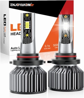Compatible for GMC Sierra 1500 2014 2015 Bulbs, 9012 High & Low Beam, 600% Brightness 6500K White 40000LM IP68, Plug and Play, Pack of 2