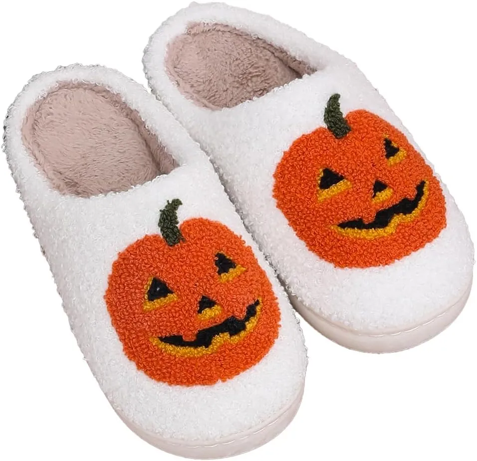 Cozy Furry Slippers for Women & Men, Bear Paw, Halloween, Christmas Designs, Warm Indoor Non-Slip Winter House Shoes