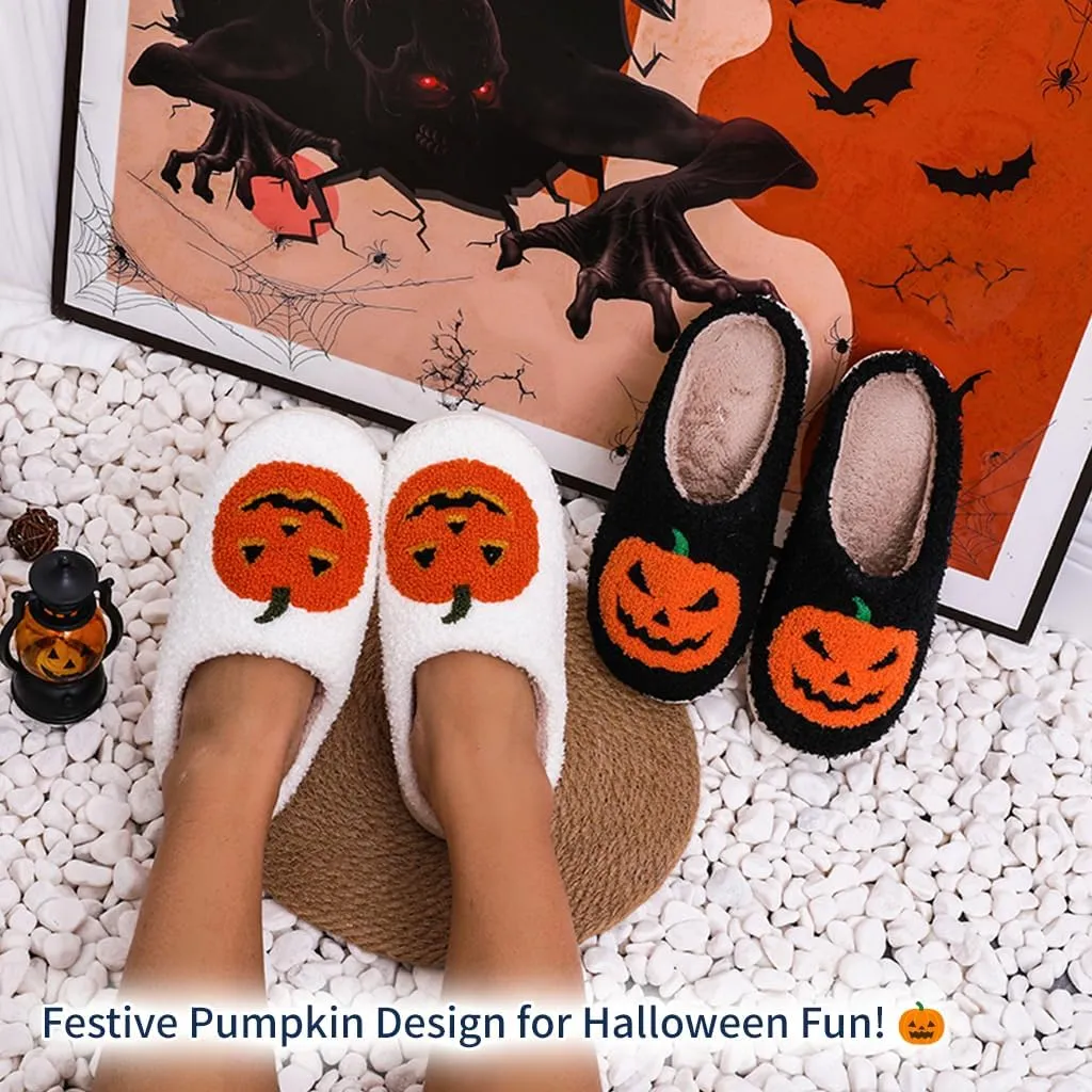 Cozy Furry Slippers for Women & Men, Bear Paw, Halloween, Christmas Designs, Warm Indoor Non-Slip Winter House Shoes