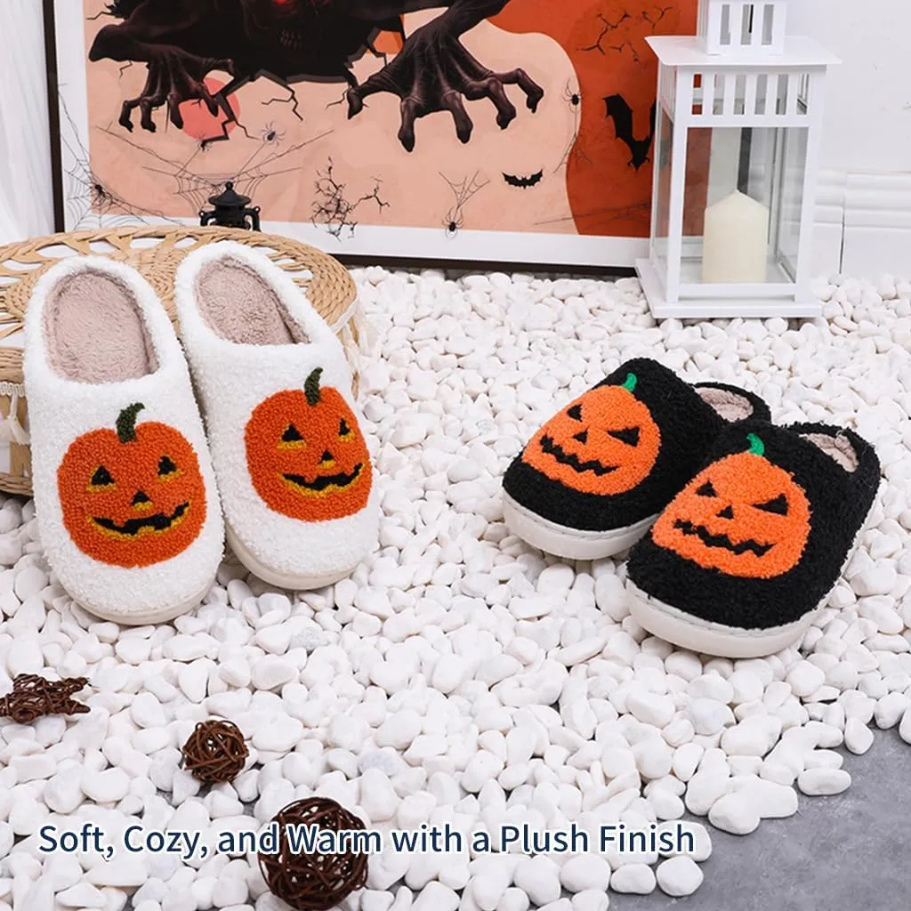Cozy Furry Slippers for Women & Men, Bear Paw, Halloween, Christmas Designs, Warm Indoor Non-Slip Winter House Shoes