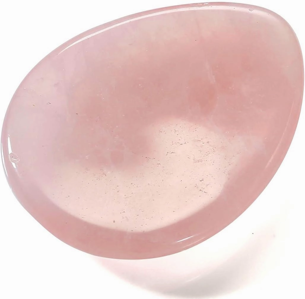 CrystalTears 4 PCS Thumb Worry Stone-Amethyst Rose Quartz Lapis Lazuli Tiger's Eye Healing Crystal Pocket Palm Stone