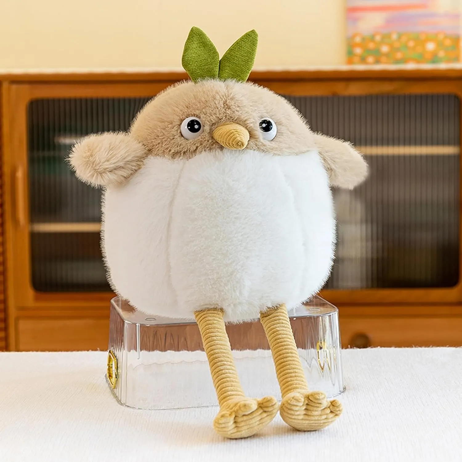 Cute Bird Stuffed Animal Plush Doll Toys,Adorable Companions, Soft Plushie Birthday Gifts for Kids Girls Boys (Brown,27 inch)