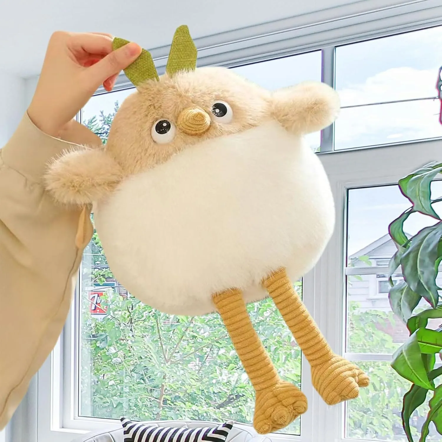 Cute Bird Stuffed Animal Plush Doll Toys,Adorable Companions, Soft Plushie Birthday Gifts for Kids Girls Boys (Brown,27 inch)