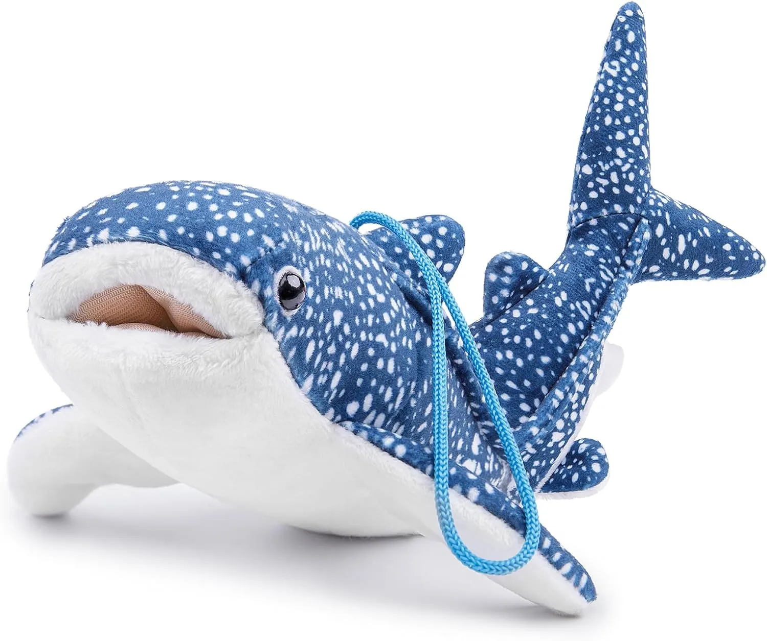 Cute Blue Whale Shark Plush Toy, Soft Plush Animal Toy Collection, Ocean Animal Holiday Decor for Boys and Girls 8.5in