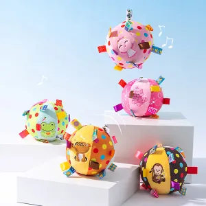Cute Embroidered Plush Dog Toy Ball