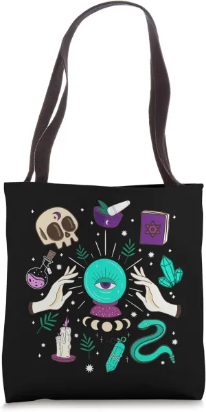 Cute Gypsy Fortune Teller Psychic Crystal Ball Gift Tote Bag