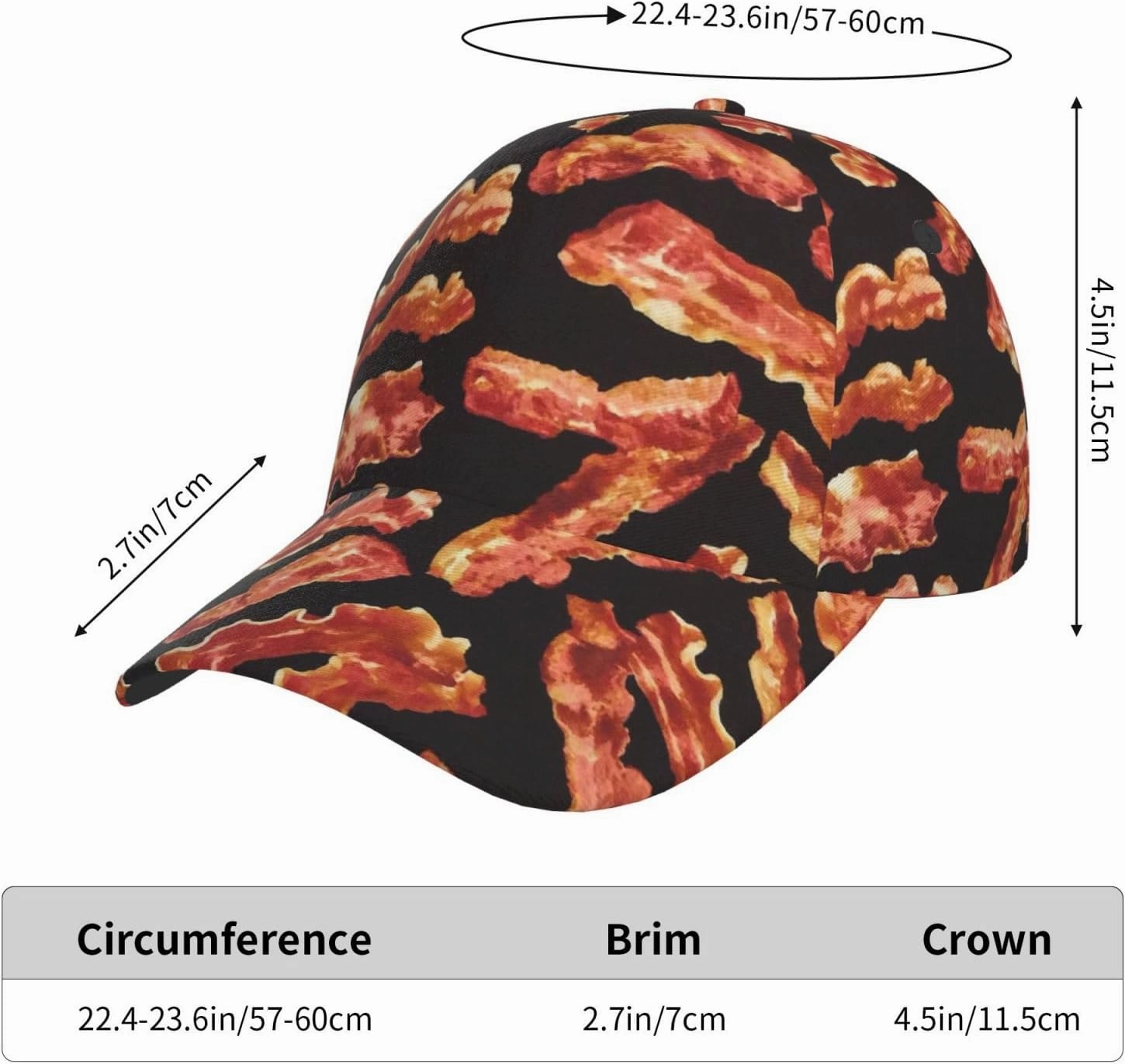 Cute Pig Baseball Cap Men Women Dad Hat Classic Adjustable Plain Hat for Running Workouts and Outdoor Activities All Seasons