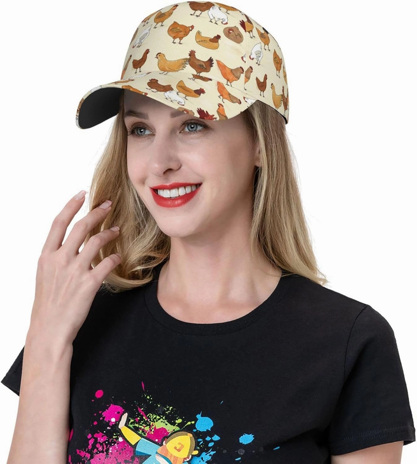 Cute Pig Baseball Cap Men Women Dad Hat Classic Adjustable Plain Hat for Running Workouts and Outdoor Activities All Seasons
