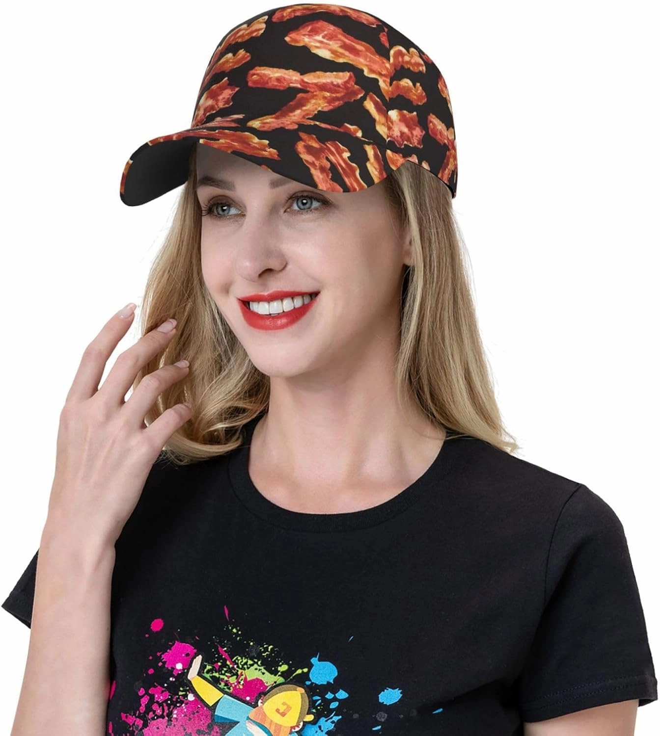 Cute Pig Baseball Cap Men Women Dad Hat Classic Adjustable Plain Hat for Running Workouts and Outdoor Activities All Seasons