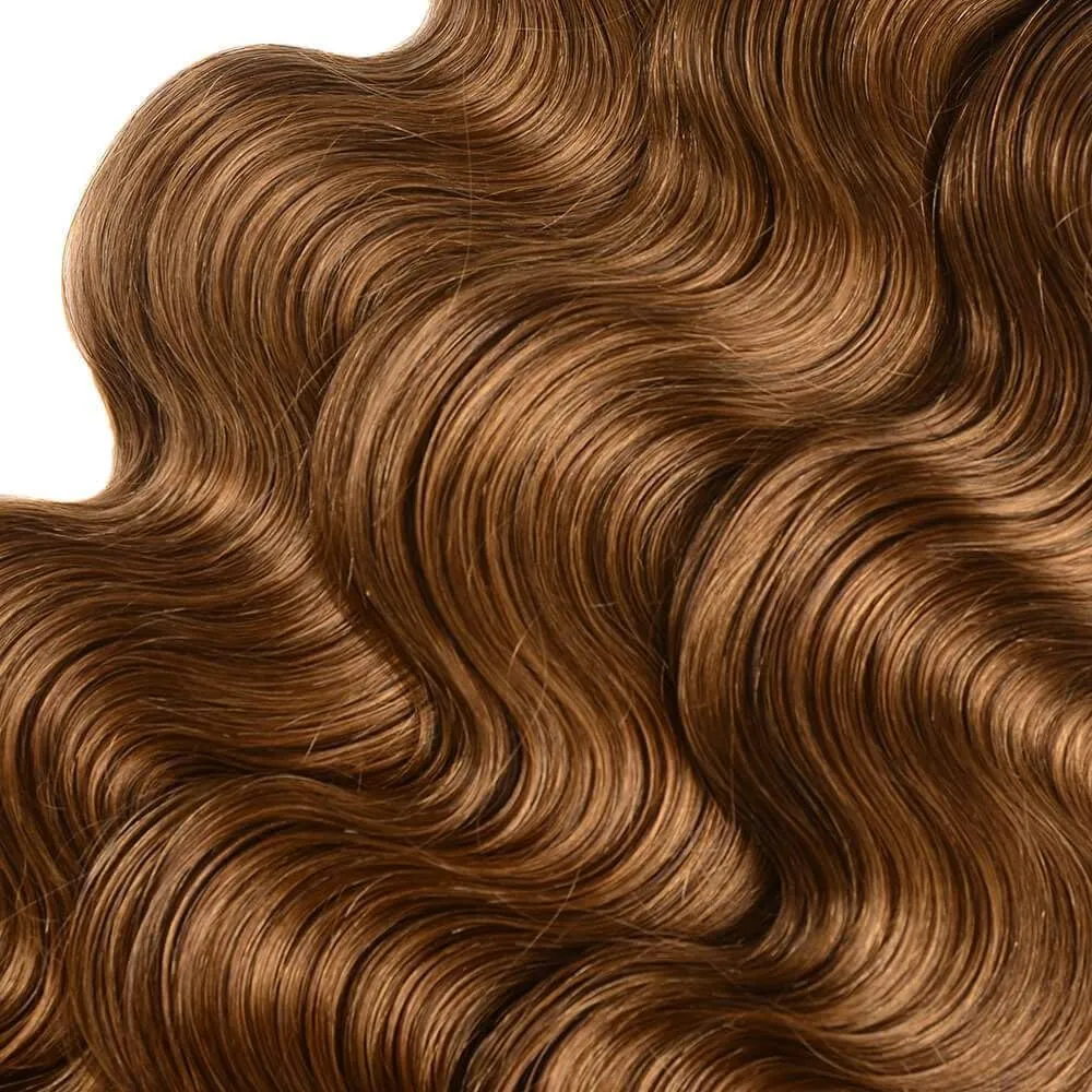 Deep Wave Human Hair Bundle Ombre Brown 100% Brazilian Virgin Human Hair Bundle Curly Weave Hair Extension One Bundle 95g/PCS