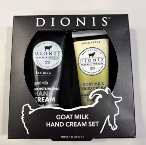 Dionis Goat Milk Hand Cream Set for Men, Eucalyptus Scent