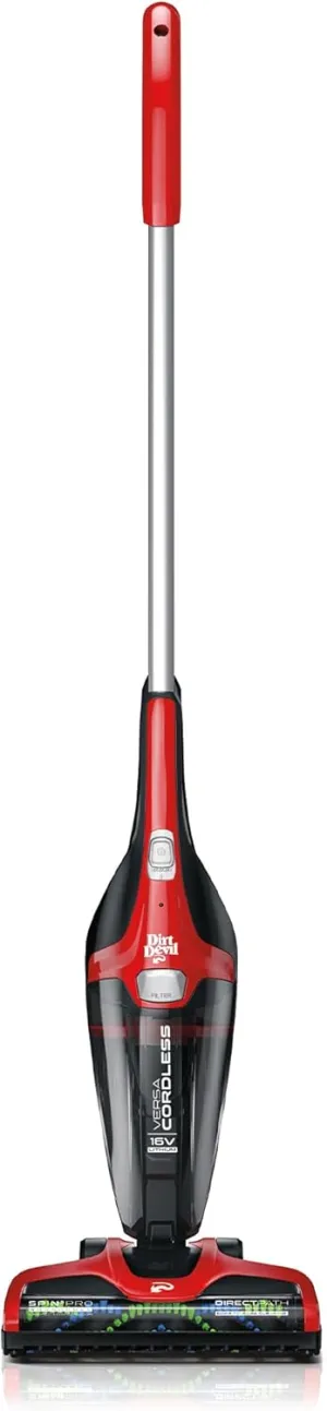 Dirt Devil 3-in-1 Versa Stick Vacuum Cleaner, Lightweight, Rechargeable, Ideal for Pet Hair, Dog Beds, Stairs, and More, Cordless Vacuum Cleaners for Home Use